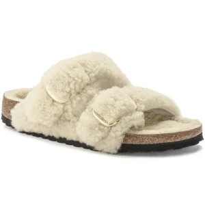 Birkenstock Birkenstock^Arizona Big Buckle Shearling - Teddy Eggshell