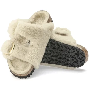 Birkenstock Birkenstock^Arizona Big Buckle Shearling - Teddy Eggshell