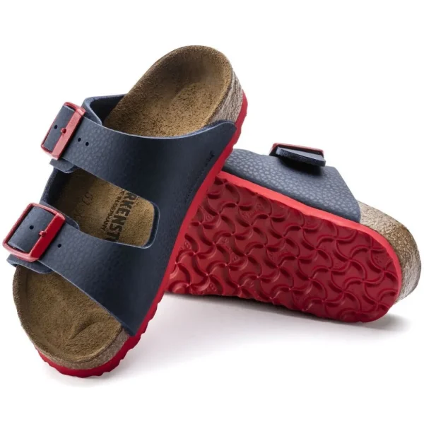 Birkenstock Birkenstock^Arizona Kids - Desert Soil Blue/Red