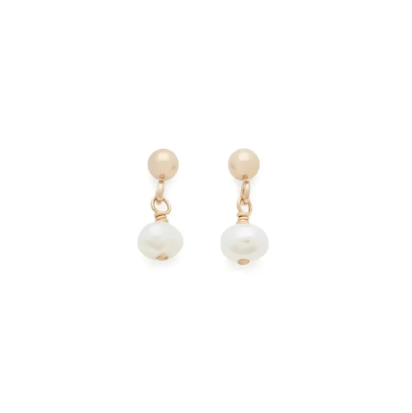 Leah Yard Designs Earrings^Billie Earrings - Pearl & Gold