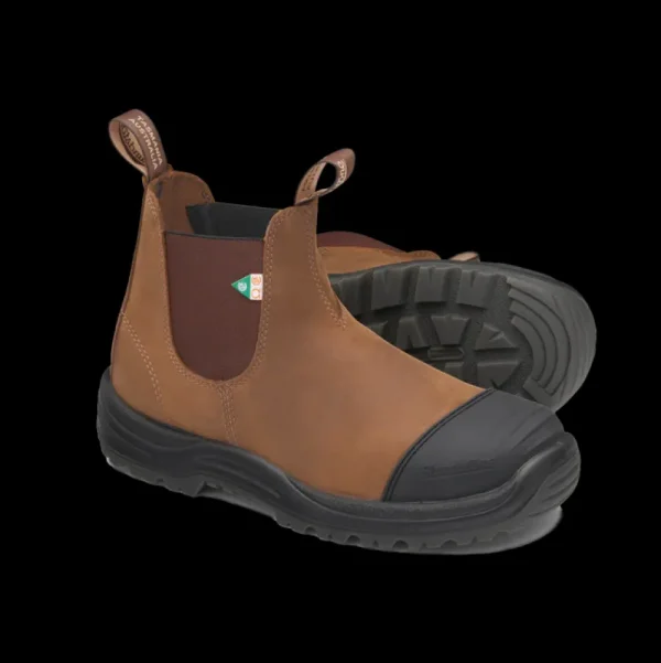 Blundstone Work^169 - Work & Safety Rubber Toe Cap Saddle Brown