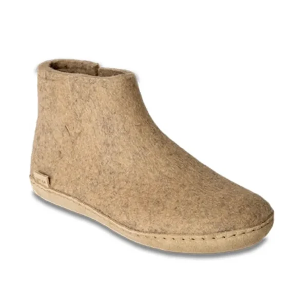 Glerups Glerups^Boot with Leather Sole - Sand