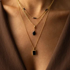 Leah Yard Designs Necklaces^Dottie Necklace - Black Onyx