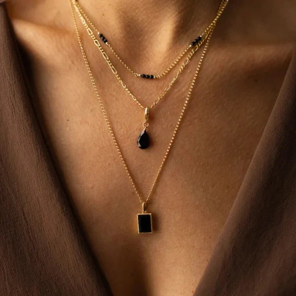 Leah Yard Designs Necklaces^Dottie Necklace - Black Onyx