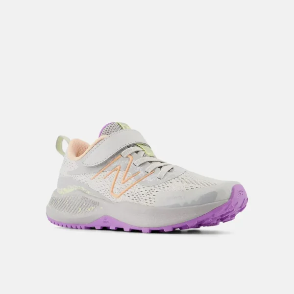 New Balance Athletic^DynaSoft Nitrel v5 Bungee Lace - Grey Matter with Guava Ice