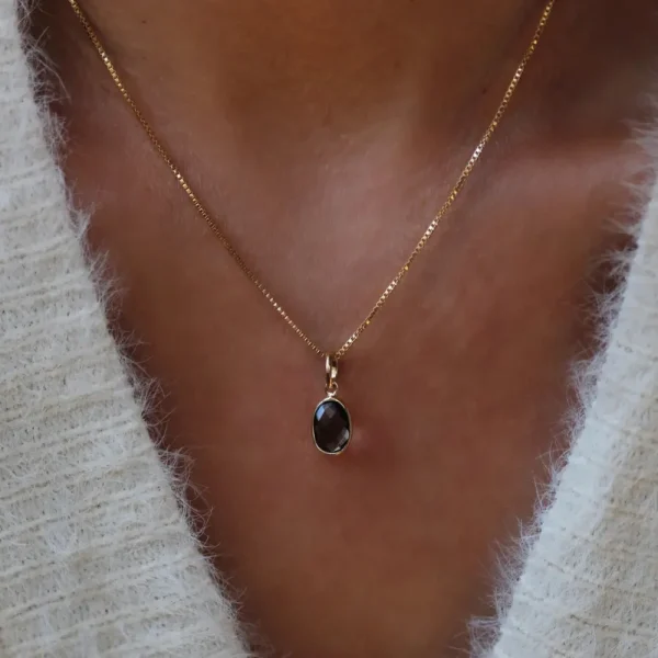 Leah Yard Designs Necklaces^Evelyn Necklace - Smoky Quartz