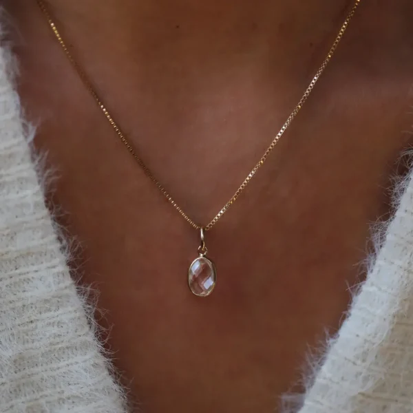 Leah Yard Designs Necklaces^Evelyn Necklace - White Topaz