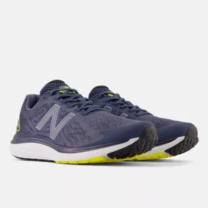 New Balance Athletic & Hiking^Fresh Foam 680v7 - Navy with Yellow