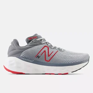 New Balance Athletic & Hiking^Fresh Foam X 840v1 - Aluminum Grey with True Red