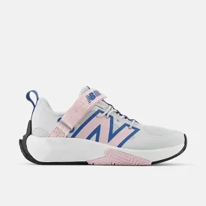 New Balance Athletic^FuelCell Play Bungee with Top Strap - Quarts Grey with Rose Sugar