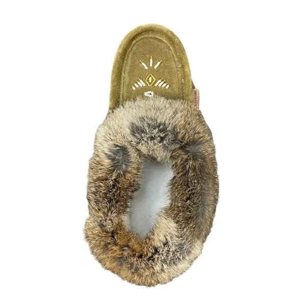 Laurentian Chief Moccasins^Fur Moccasin - Army Suede