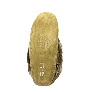 Laurentian Chief Moccasins^Fur Moccasin - Army Suede