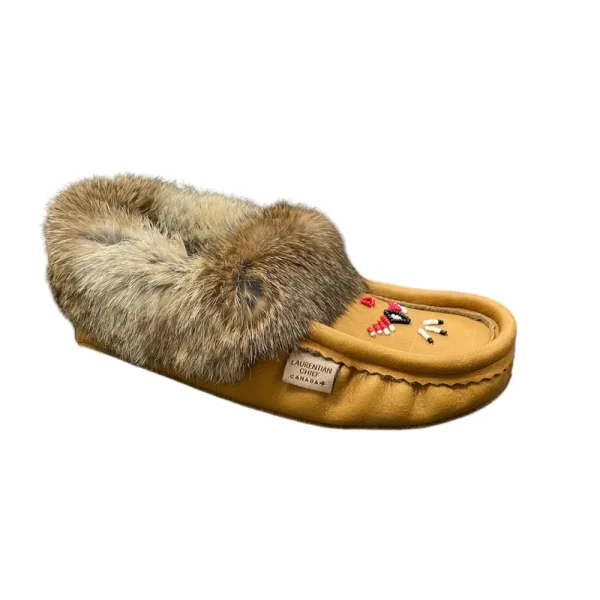 Laurentian Chief Moccasins^Fur Moccasin - Cork Moose Hide