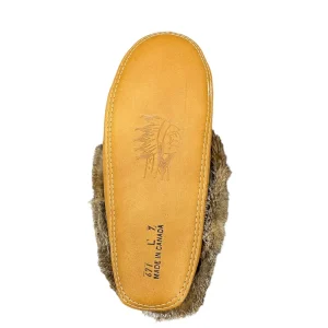 Laurentian Chief Moccasins^Fur Moccasin - Cork Moose Hide