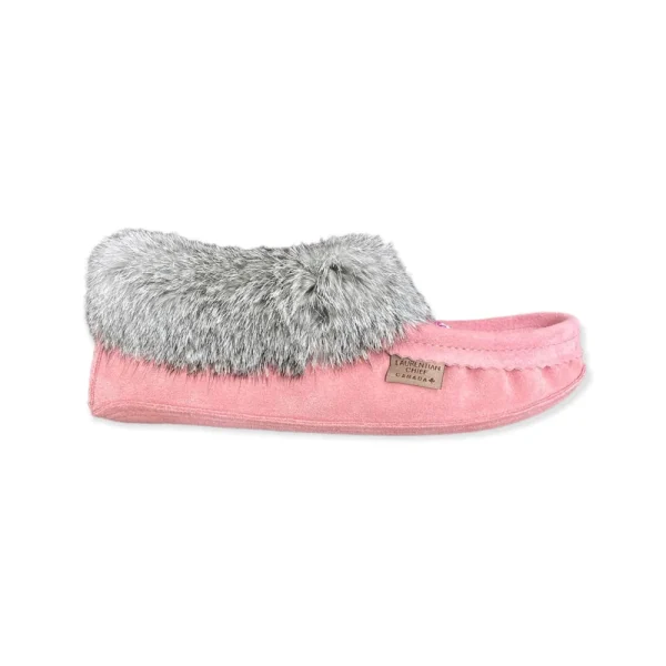 Laurentian Chief Moccasins^Fur Moccasin - Flamingo Suede