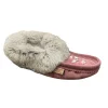 Laurentian Chief Moccasins^Fur Moccasin - Plum Suede