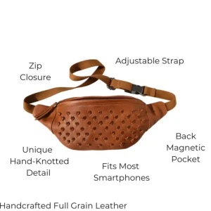 Latico Leathers Belt Bags^Hayes Fanny Pack - Cognac