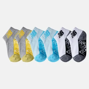 New Balance Kid's^Kid's Ankle Socks 6 Pack - Assorted