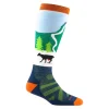 Darn Tough Kid's^Kids Pow Cow Ski & Snowboard Sock - Green