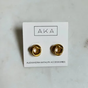 AKA Earrings^LEVI Interlocking Rings Stud Earrings