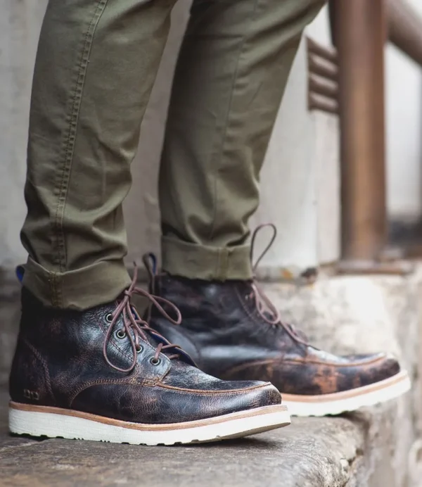 Bed Stu Lace-Up^Lincoln - Black Lux