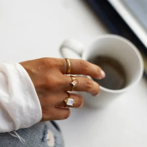 Leah Yard Designs Rings^Mini Diana Ring - Moonstone