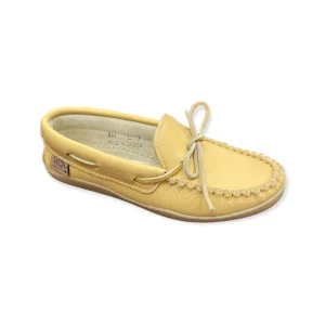 Laurentian Chief Moccasins^Natural Moose Hide