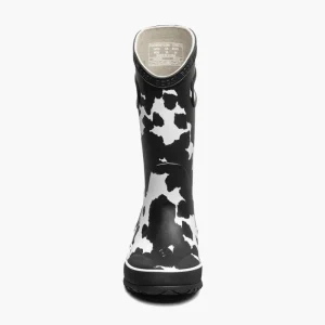 Bogs Rain^Rainboot Cow - Black and White