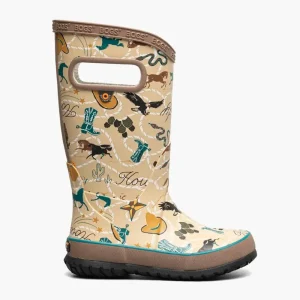 Bogs Rain^Rainboot New Western - Tan Multi