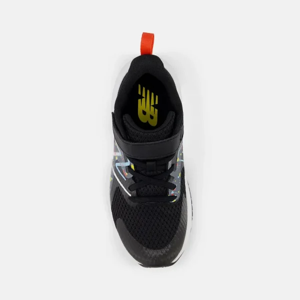 New Balance Athletic^Rave Run v2 Bungee Lace with Top Strap - Black with Blast Red