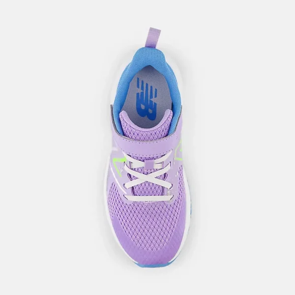 New Balance Athletic^Rave Run v2 Bungee Lace with Top Strap - Lilac Glo with Sky Blue