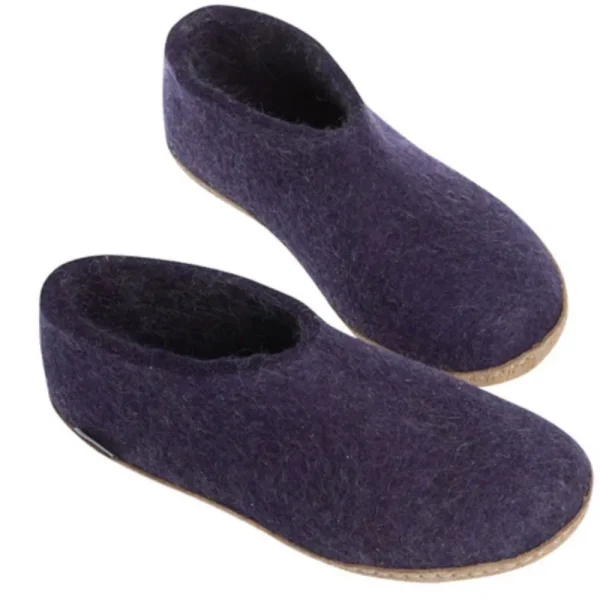 Glerups Glerups^Shoe with Leather Sole - Purple