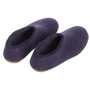 Glerups Glerups^Shoe with Leather Sole - Purple