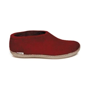 Glerups Glerups^Shoe with Leather Sole - Red