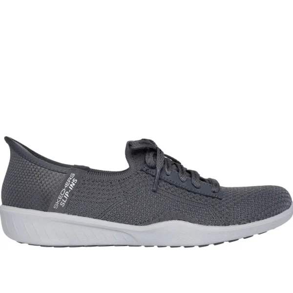 Skechers Casual^Slip-ins: Newbury St - Our Time - Charcoal