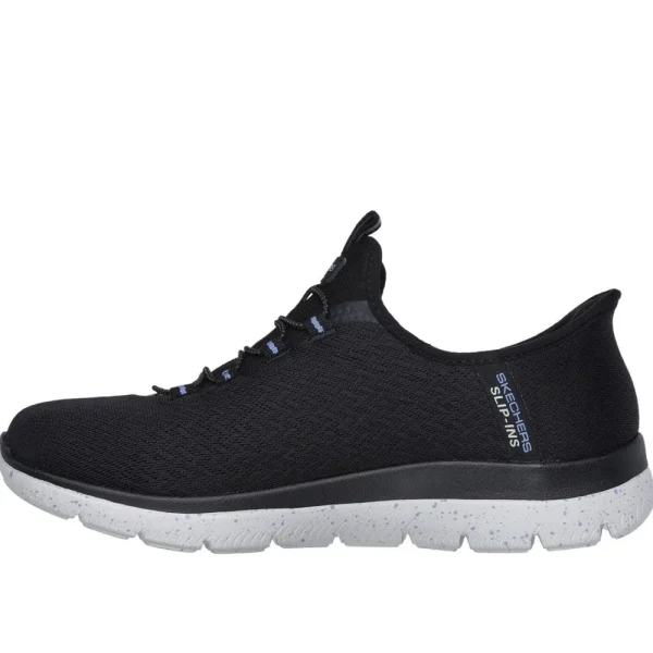 Skechers Casual^Slip-ins Waterproof: Summits - Best Choice - Black/Light Blue