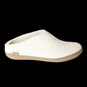 Glerups Glerups^Slip-on with Leather Sole - White