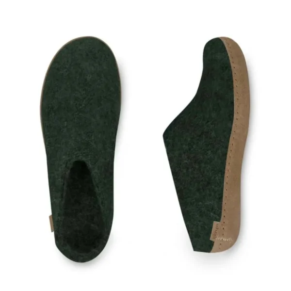 Glerups Glerups | Glerups^Slip-on with Leather Sole - Forest