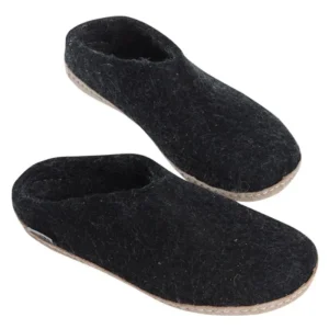 Glerups Glerups | Glerups^Slip-on with Leather Sole - Charcoal