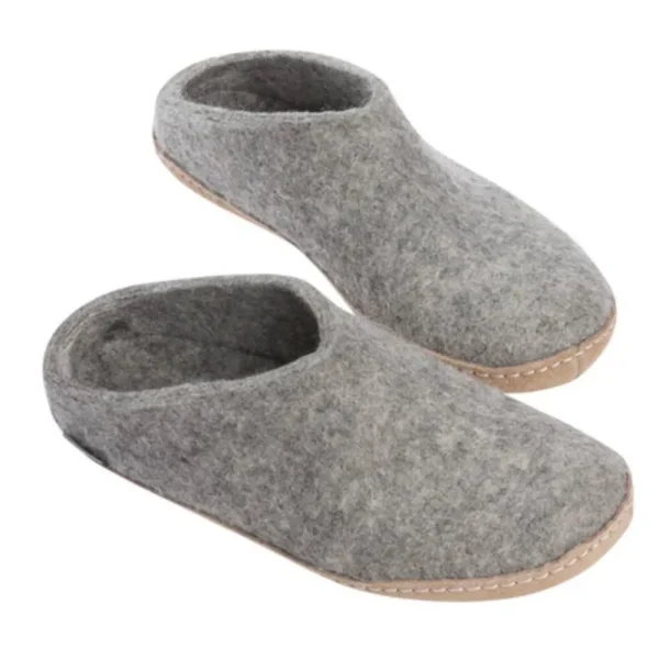 Glerups Glerups | Glerups^Slip-on with Leather Sole - Grey