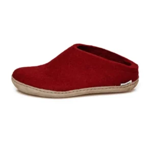 Glerups Glerups^Slip-on with Leather Sole - Red