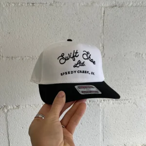 Swift Shoe Ball Caps^Speedy Creek Hat - White/Black