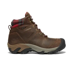 Keen Rain & Snow^Targhee II Winter - Dark Earth/Red Plaid