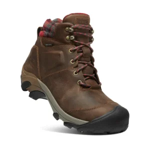 Keen Rain & Snow^Targhee II Winter - Dark Earth/Red Plaid