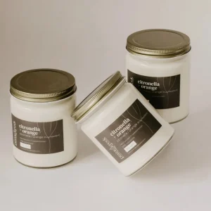 Prairie Creek Candles Candles^Wood Wick Jar Candle 8 oz - Citronella & Orange